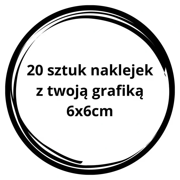 20 naklejek z własnym zdjęciem lub grafiką