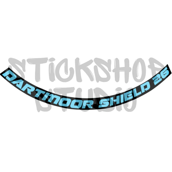 Naklejki na obręcz dartmoor shield 26 (8 szt.)