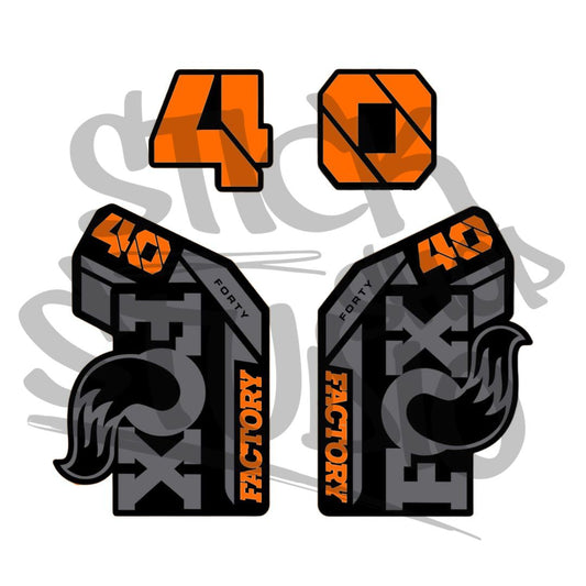 Naklejki na amortyzator Fox 40 factory float