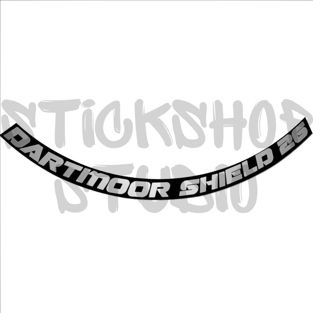 Naklejki na obręcz dartmoor shield 26 (8 szt.)