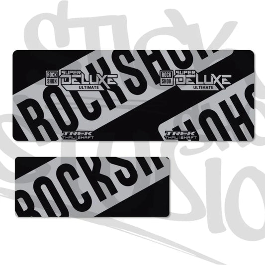 Naklejki na damper Rock Shox Super Deluxe Ultimate Thru Shaft 2021