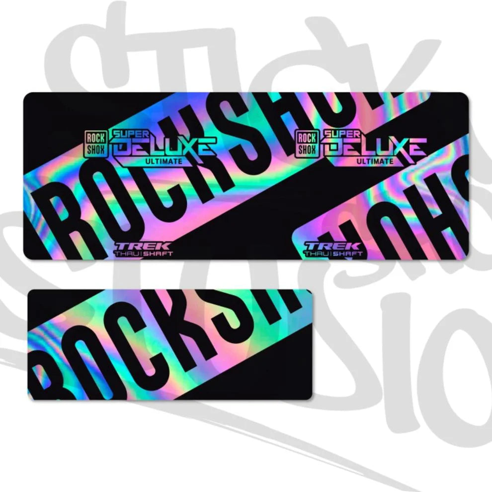 Naklejki na damper Rock Shox Super Deluxe Ultimate Thru Shaft 2021