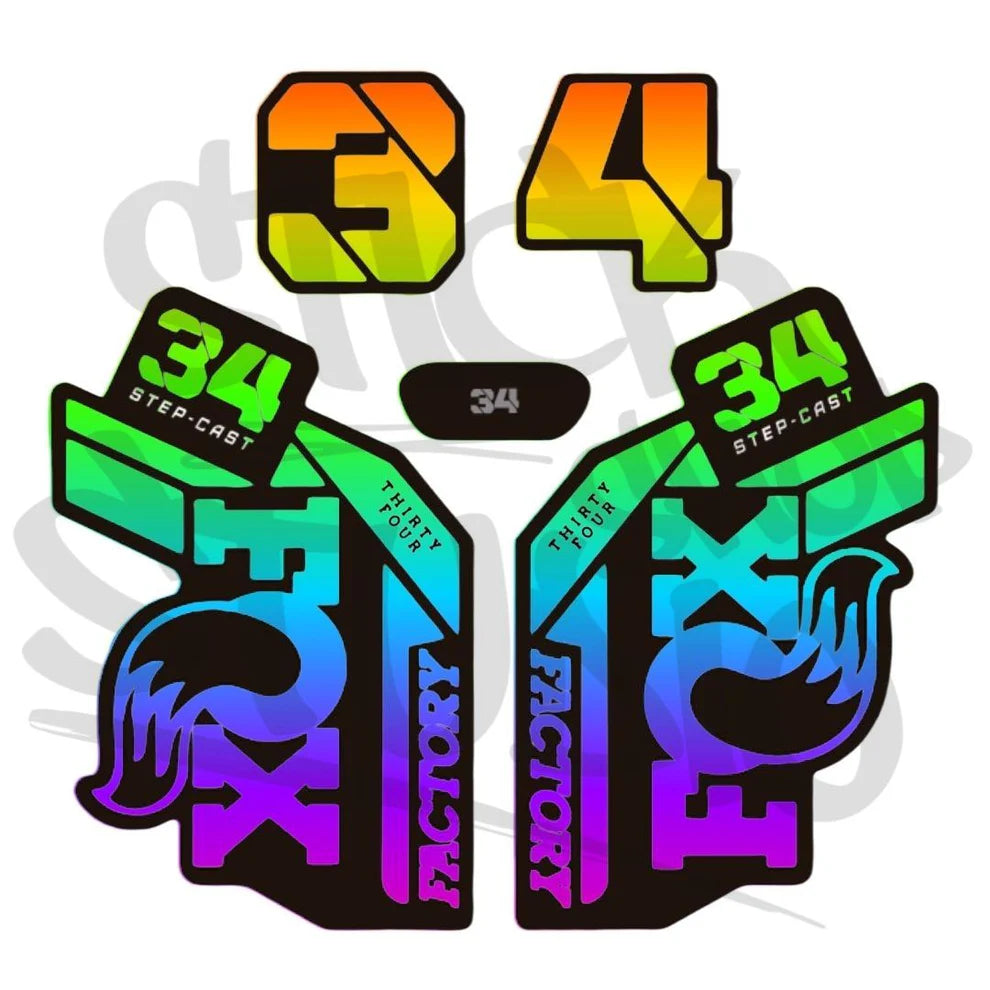 Naklejka na amortyzator Fox 34