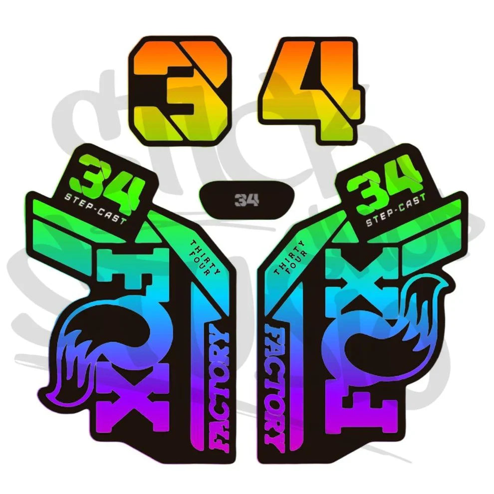 Naklejka na amortyzator Fox 34