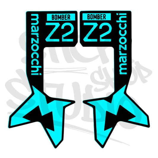 Naklejka na amortyzator Marzocchi bomber Z2