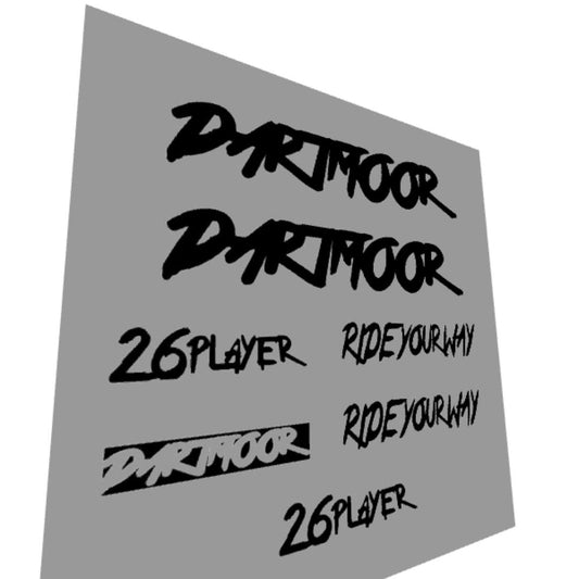 Zestaw naklejek na ramę Dartmoor Two6player (2017)