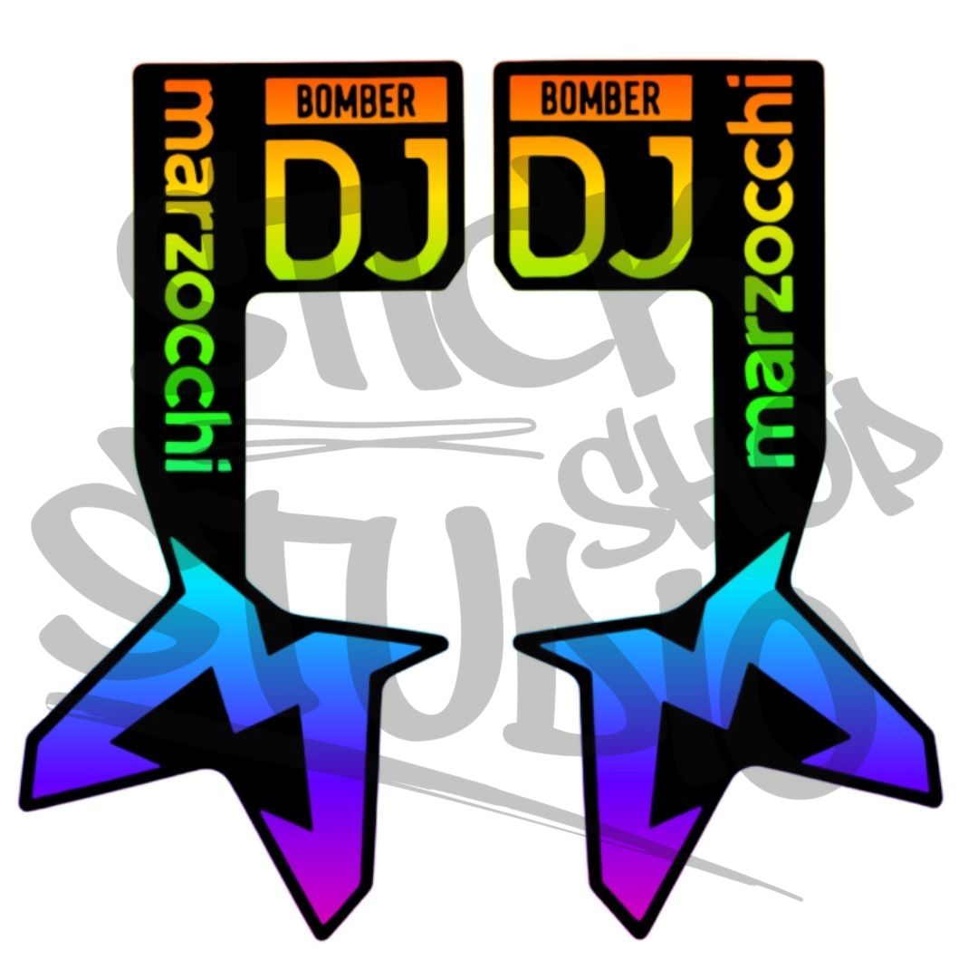 Naklejki na amortyzator Marzocchi Bomber DJ