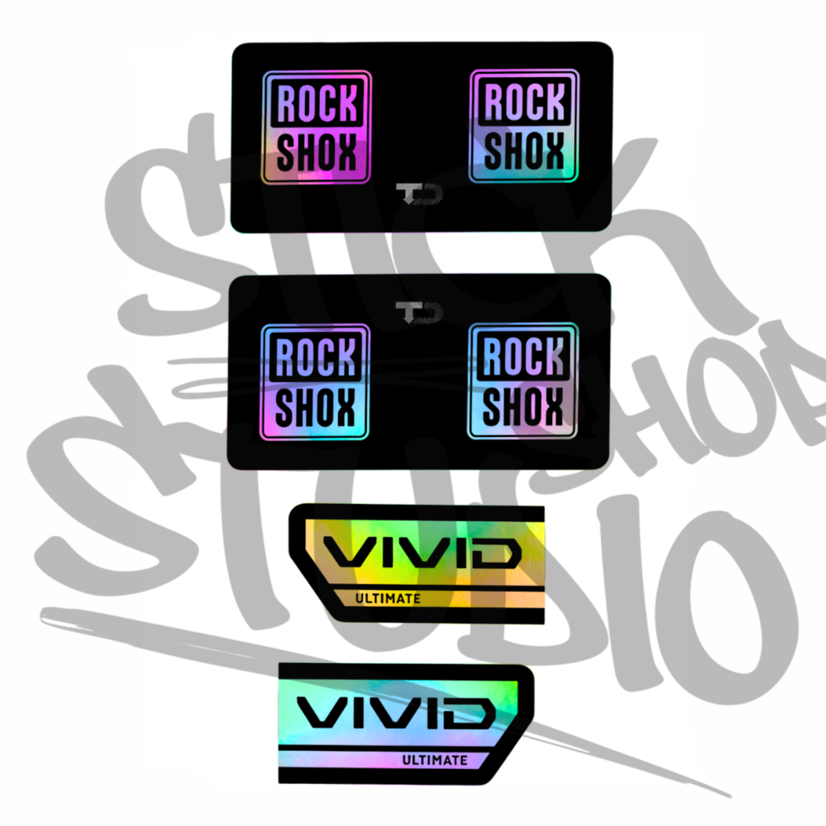 Naklejki na damper Rock Shox Vivid Ultimate
