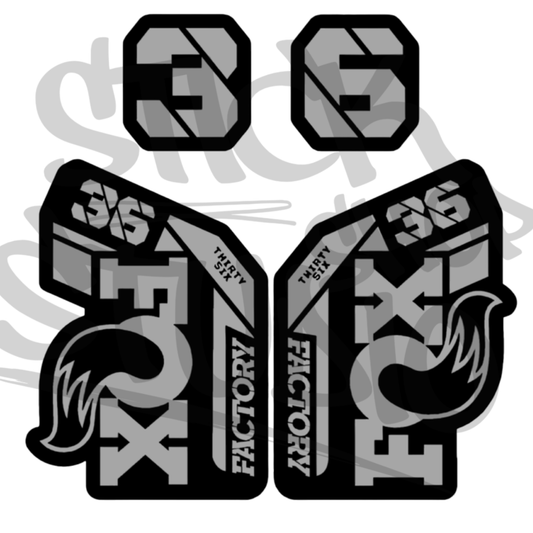 Naklejka na amortyzator Fox 36 grip 2