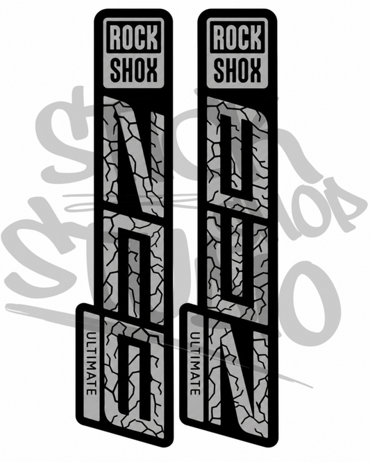 Customowe naklejki na amortyzator Rock Shox ZEB Ultimate (Thunder)