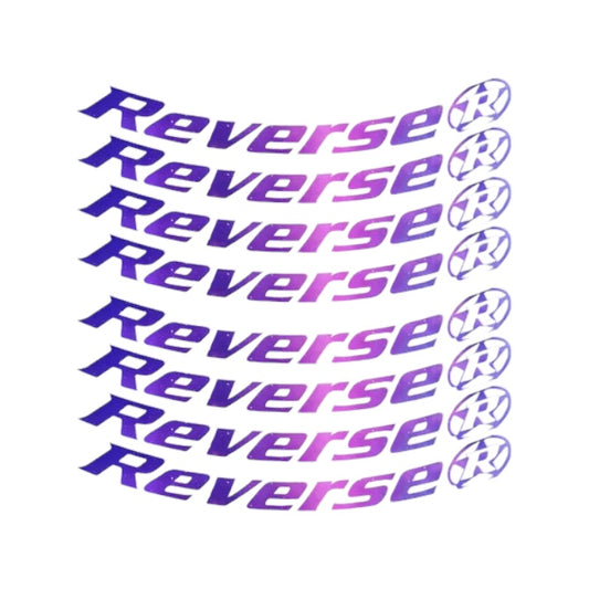 Naklejki na obręcz Reverse black one 26 (8 szt.)