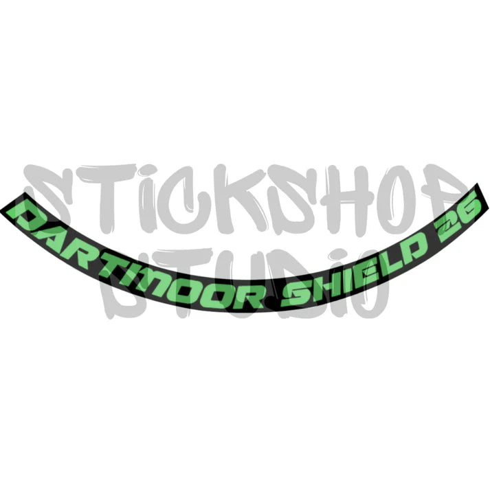 Naklejki na obręcz dartmoor shield 26 (8 szt.)