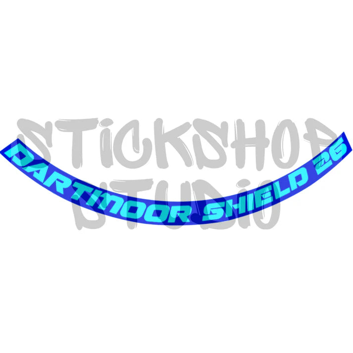 Naklejki na obręcz dartmoor shield 26 (8 szt.)