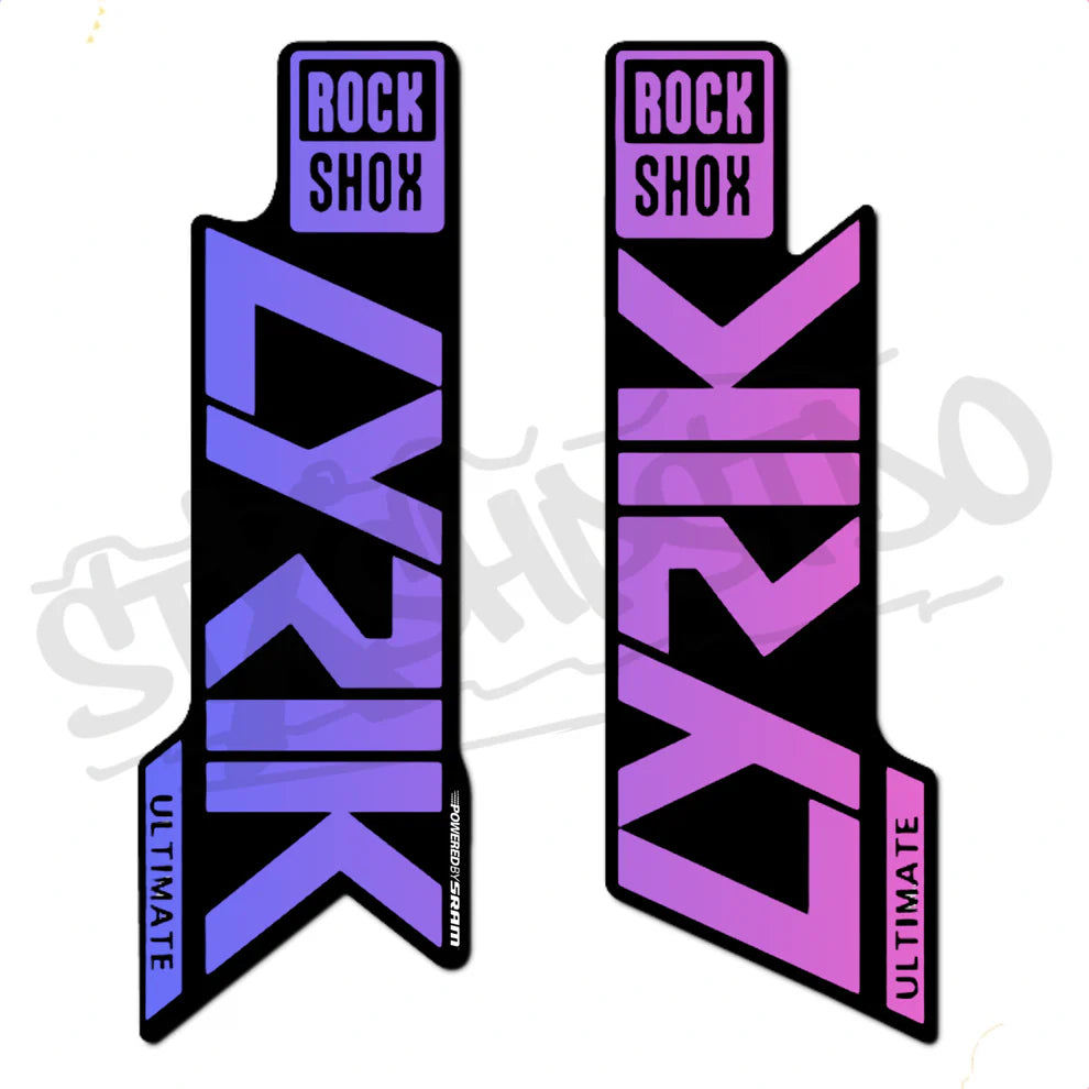 Naklejka na amortyzator Rock shox lyrik ultimate