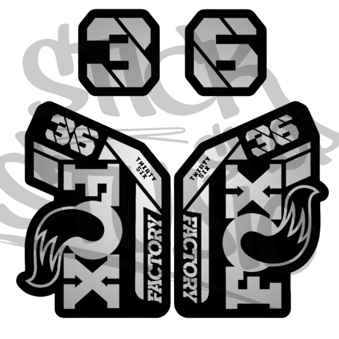 Naklejka na amortyzator Fox 36 grip 2