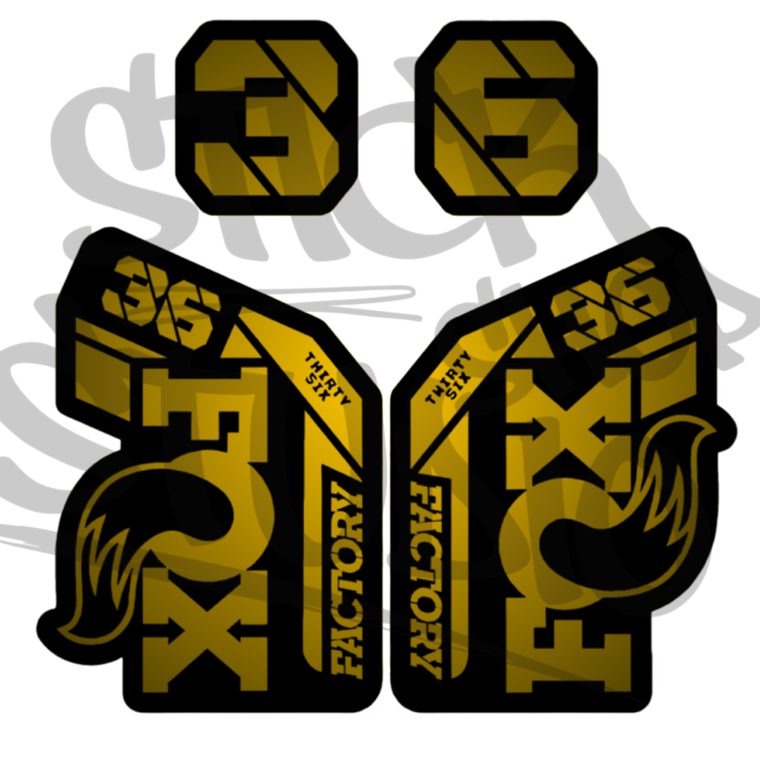 Naklejka na amortyzator Fox 36 grip 2