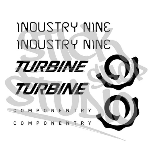 Zestaw naklejek na 2x piasta i9 Hydra (Industry Nine)