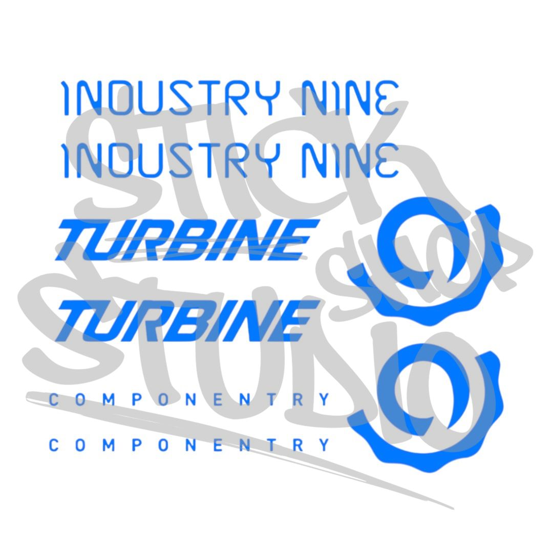 Zestaw naklejek na 2x piasta i9 Hydra (Industry Nine)