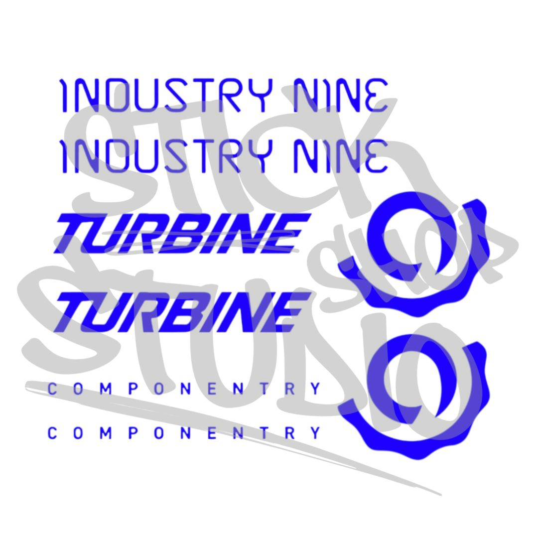 Zestaw naklejek na 2x piasta i9 Hydra (Industry Nine)