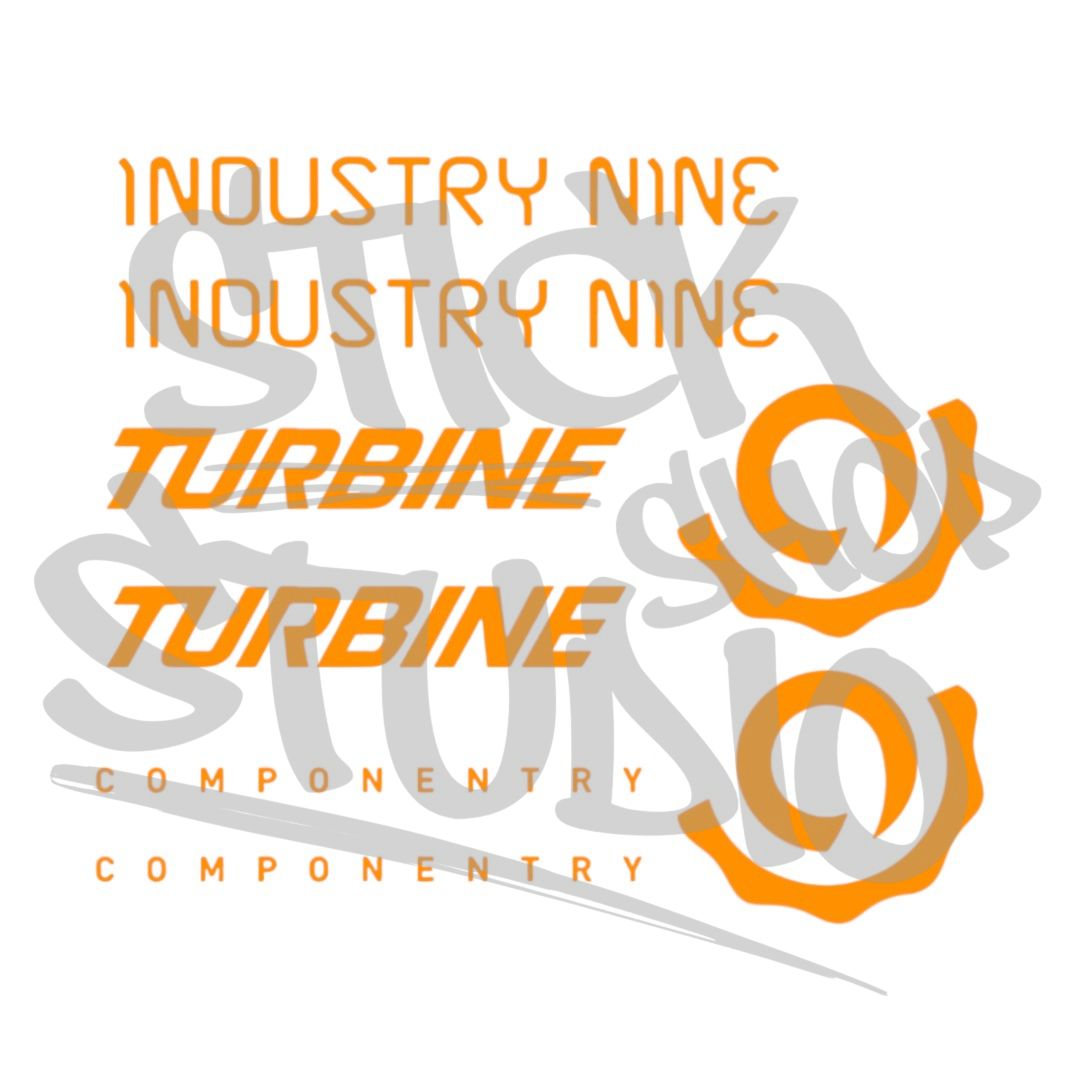 Zestaw naklejek na 2x piasta i9 Hydra (Industry Nine)