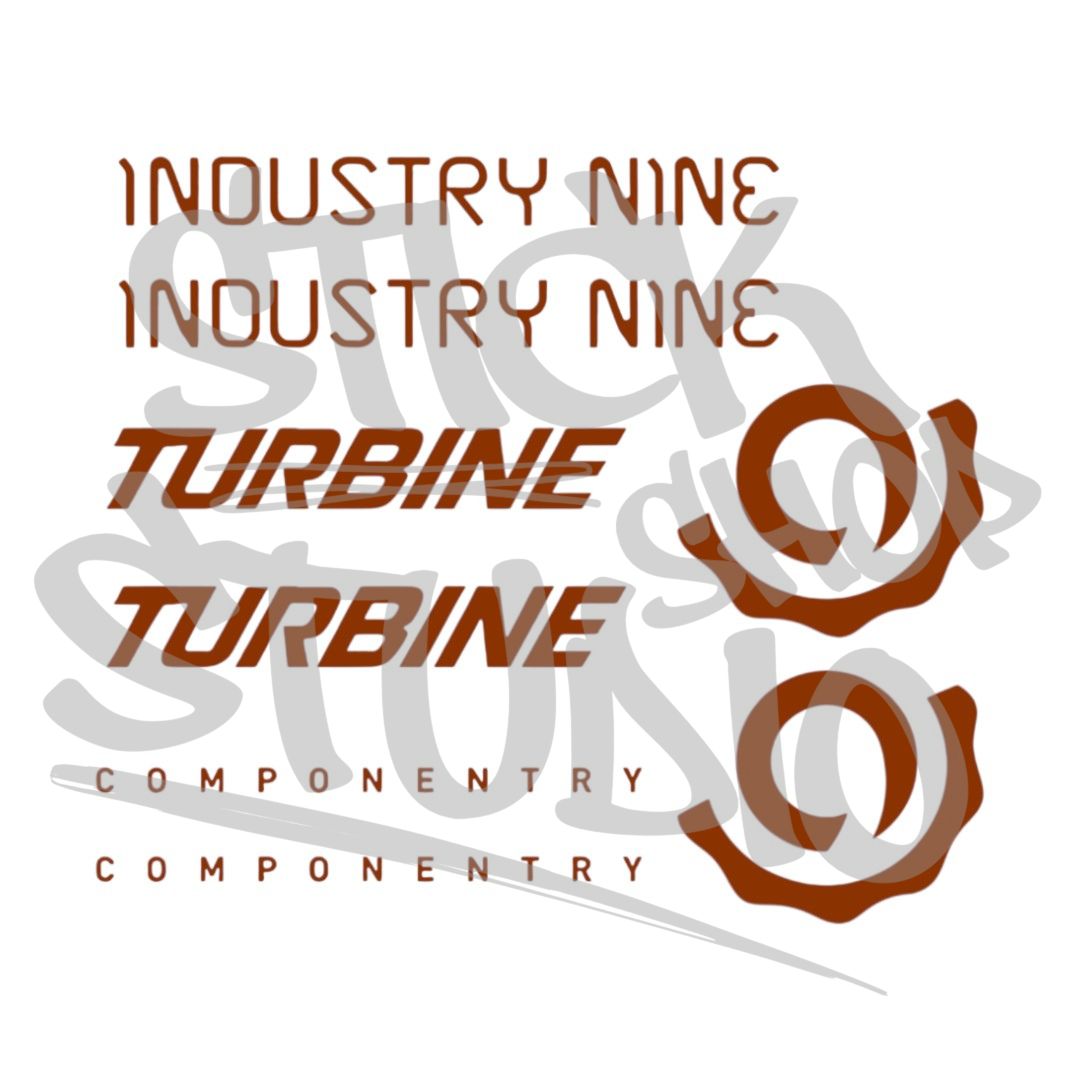 Zestaw naklejek na 2x piasta i9 Hydra (Industry Nine)