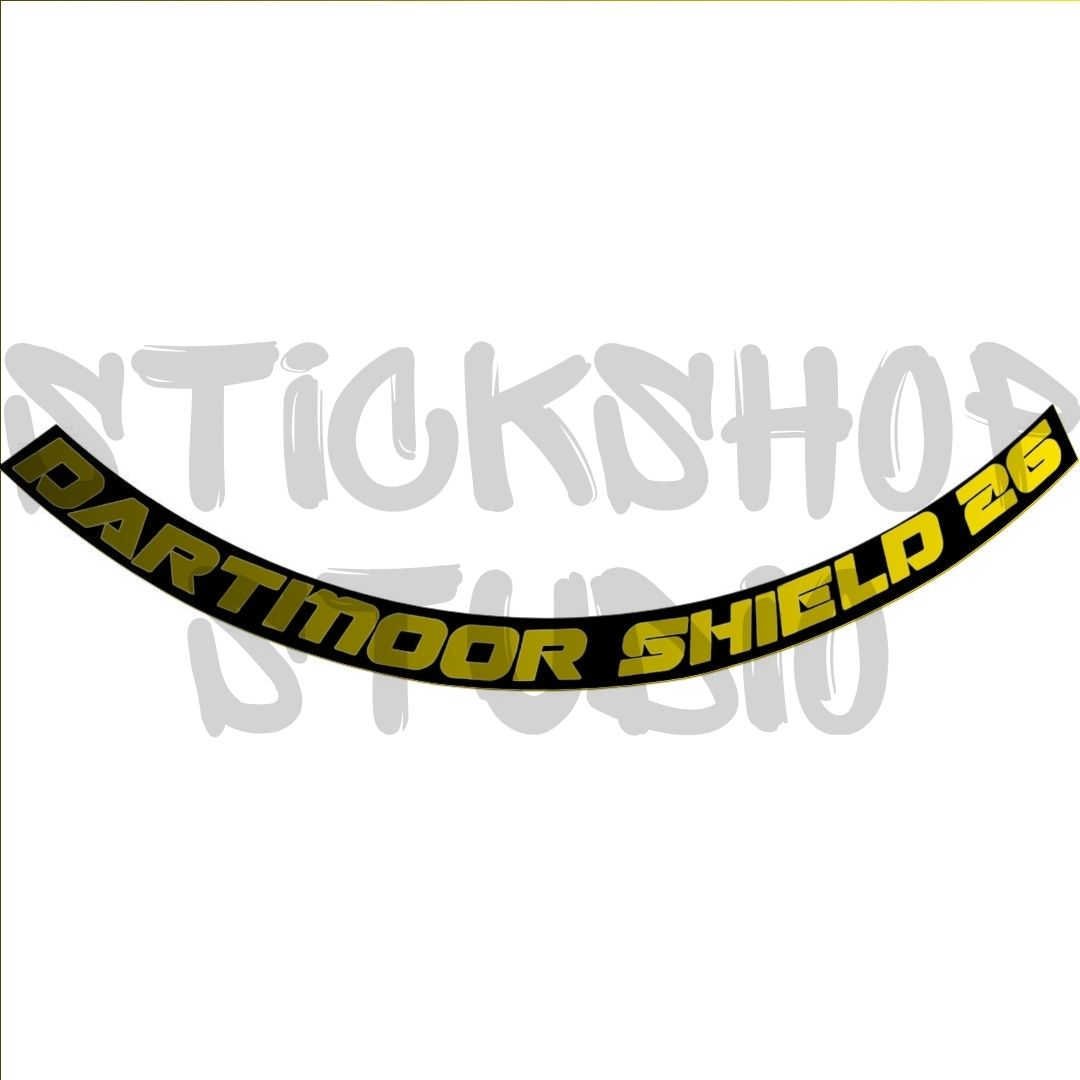 Naklejki na obręcz dartmoor shield 26 (8 szt.)