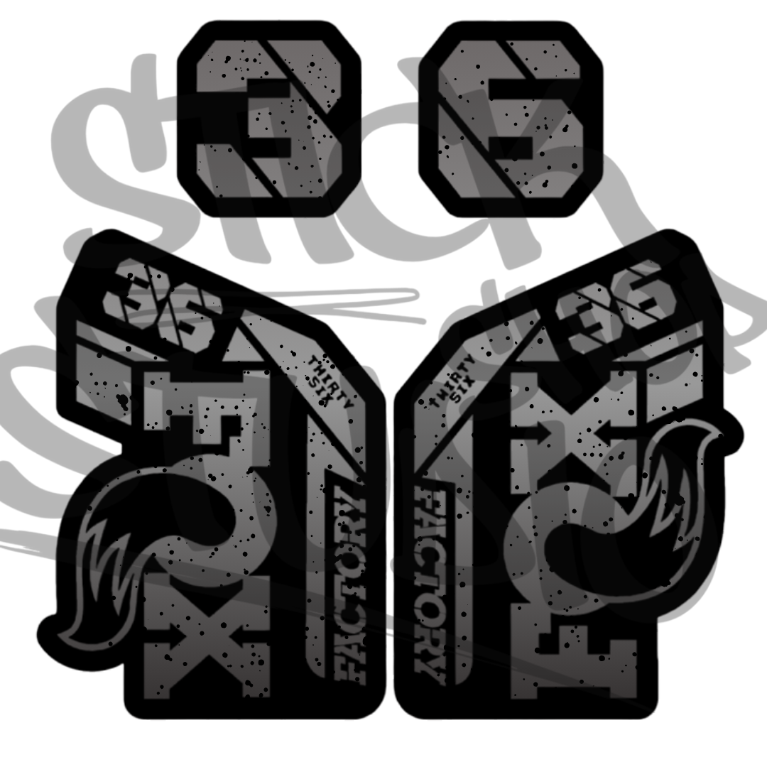 Naklejka na amortyzator Fox 36 grip 2