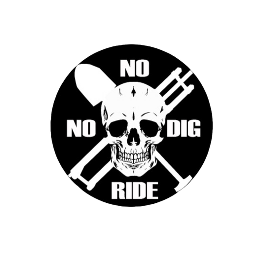 Naklejka "no dig no ride" (5 szt.)