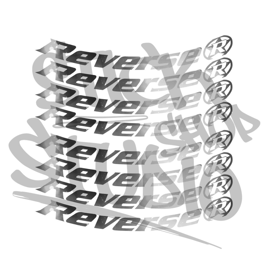 Naklejki na obręcz Reverse black one 26