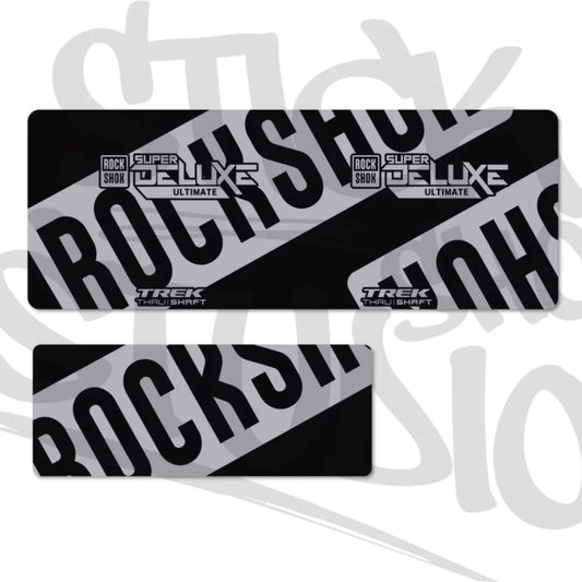 Naklejki na damper Rock Shox Super Deluxe Ultimate Thru Shaft 2021