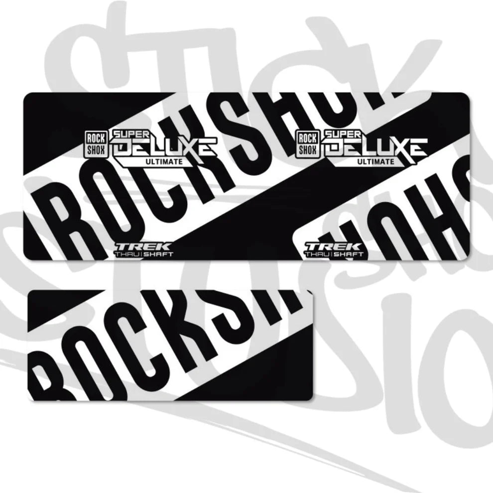 Naklejki na damper Rock Shox Super Deluxe Ultimate Thru Shaft 2021