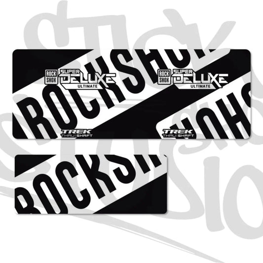Naklejki na damper Rock Shox Super Deluxe Ultimate Thru Shaft 2021