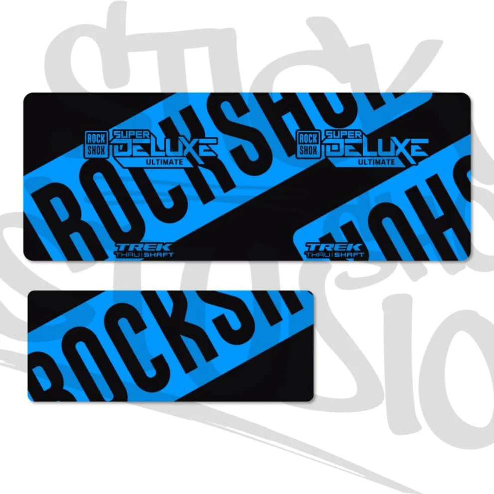 Naklejki na damper Rock Shox Super Deluxe Ultimate Thru Shaft 2021