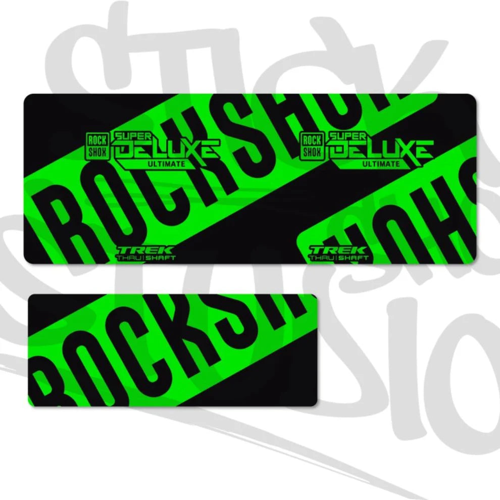 Naklejki na damper Rock Shox Super Deluxe Ultimate Thru Shaft 2021
