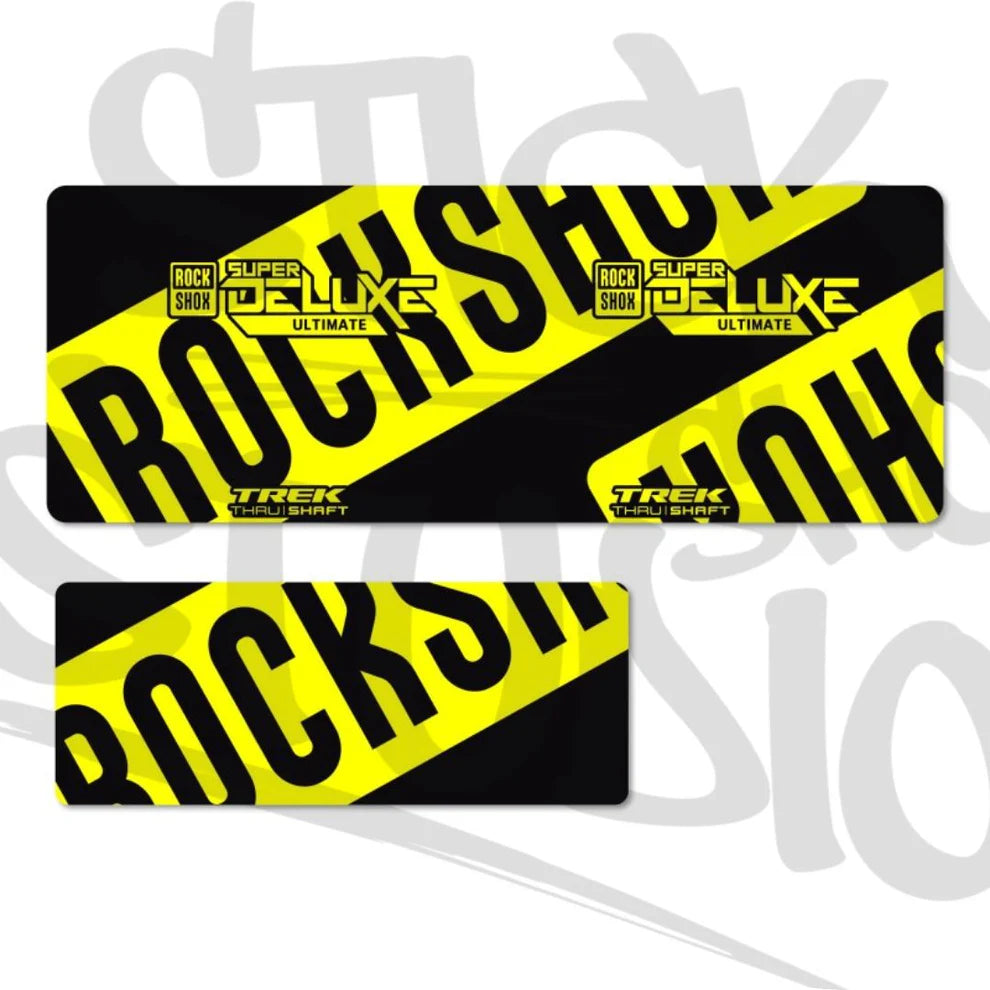 Naklejki na damper Rock Shox Super Deluxe Ultimate Thru Shaft 2021