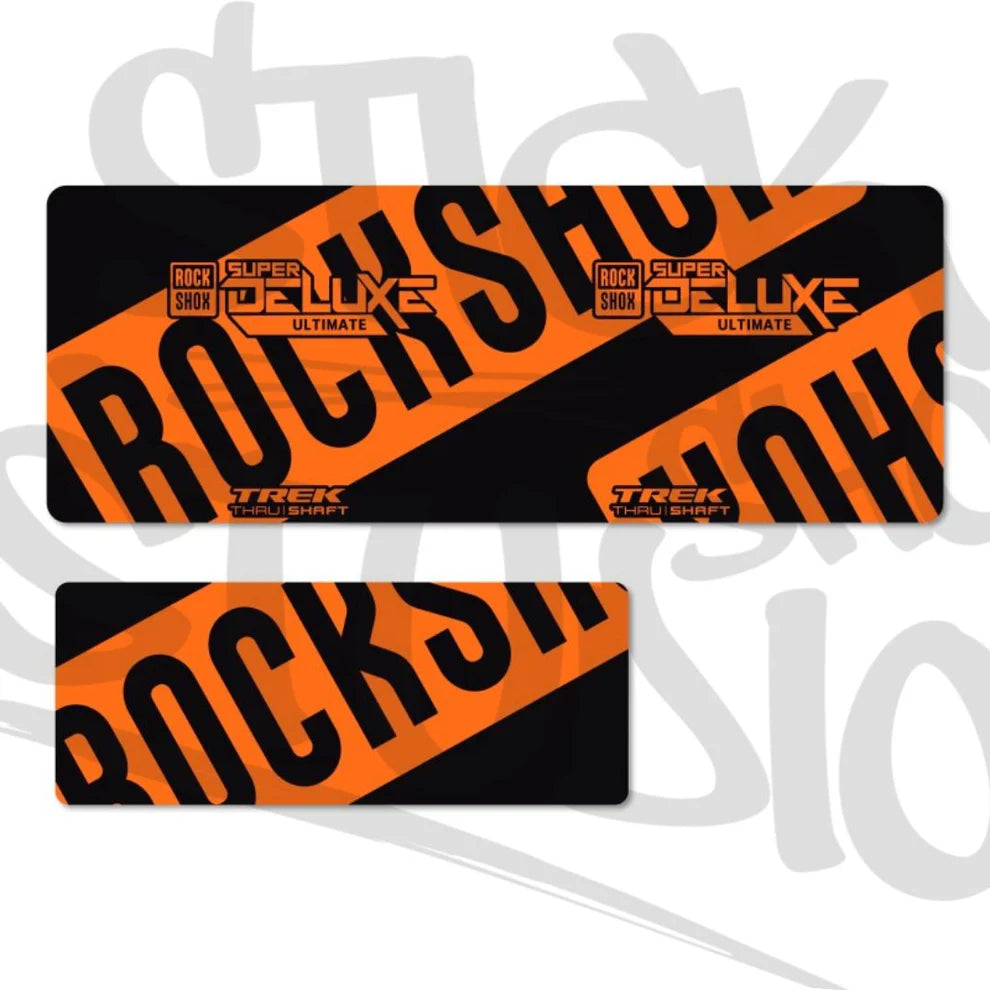 Naklejki na damper Rock Shox Super Deluxe Ultimate Thru Shaft 2021