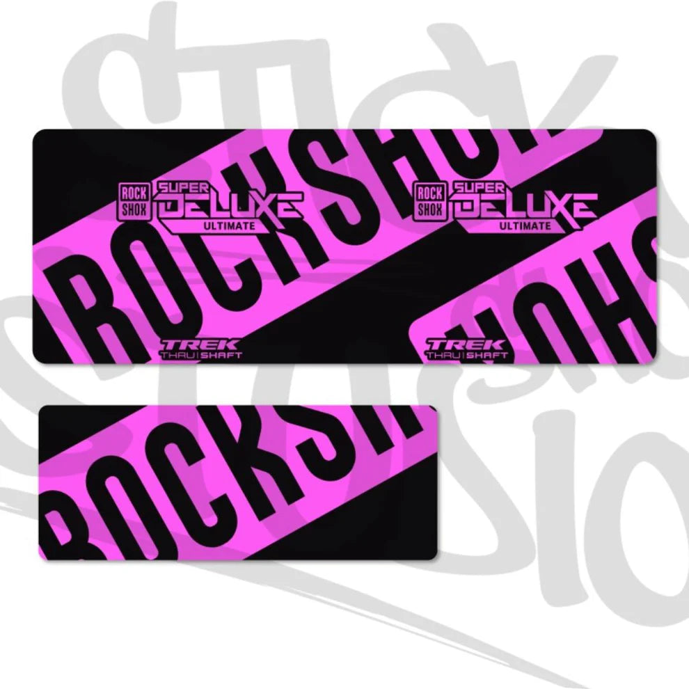 Naklejki na damper Rock Shox Super Deluxe Ultimate Thru Shaft 2021