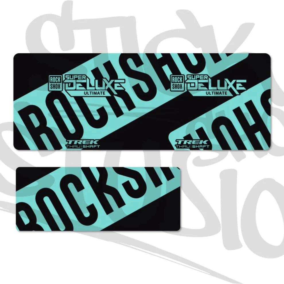 Naklejki na damper Rock Shox Super Deluxe Ultimate Thru Shaft 2021