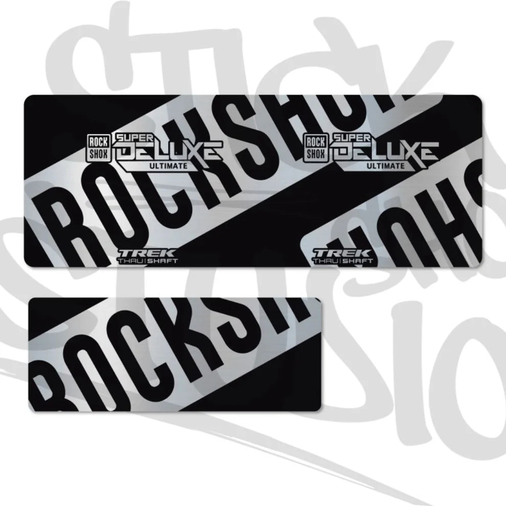 Naklejki na damper Rock Shox Super Deluxe Ultimate Thru Shaft 2021