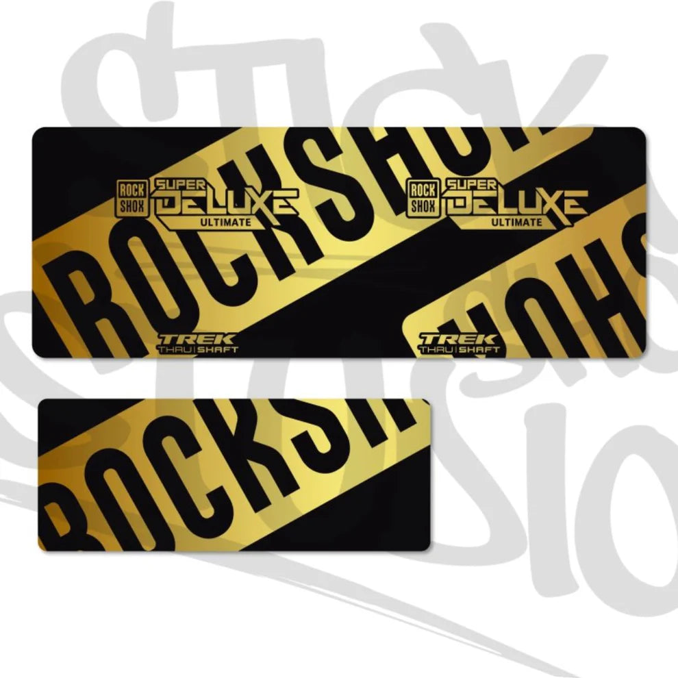Naklejki na damper Rock Shox Super Deluxe Ultimate Thru Shaft 2021
