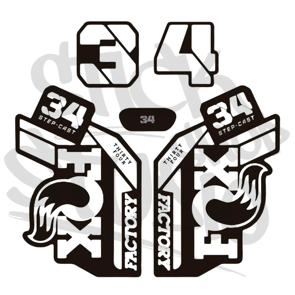 Naklejka na amortyzator Fox 34