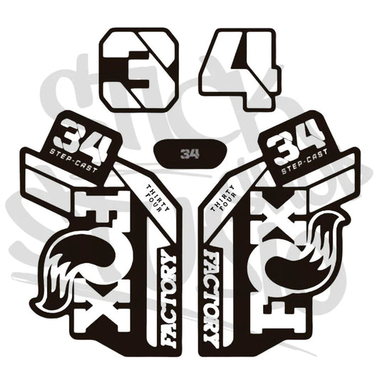 Naklejka na amortyzator Fox 34
