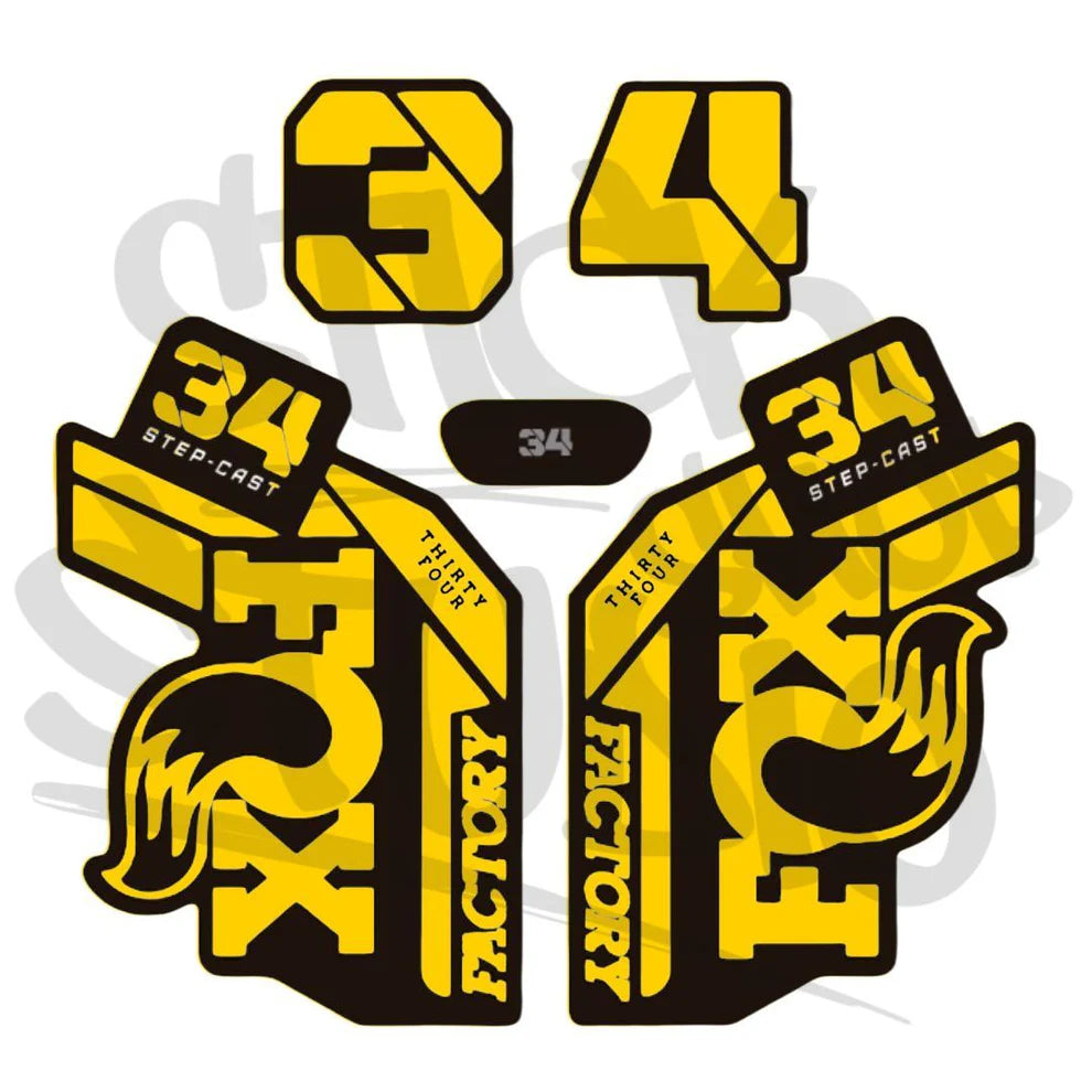 Naklejka na amortyzator Fox 34