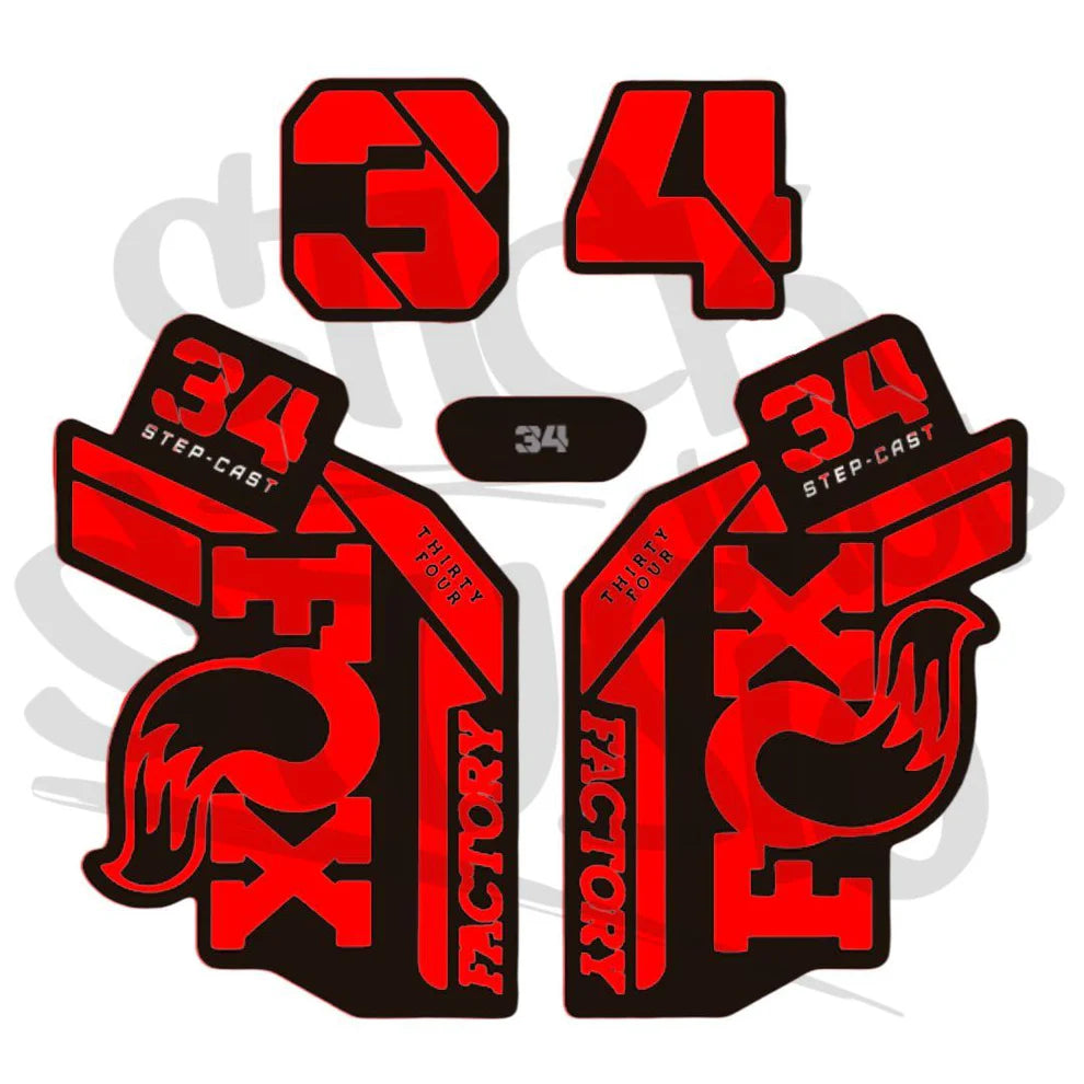 Naklejka na amortyzator Fox 34