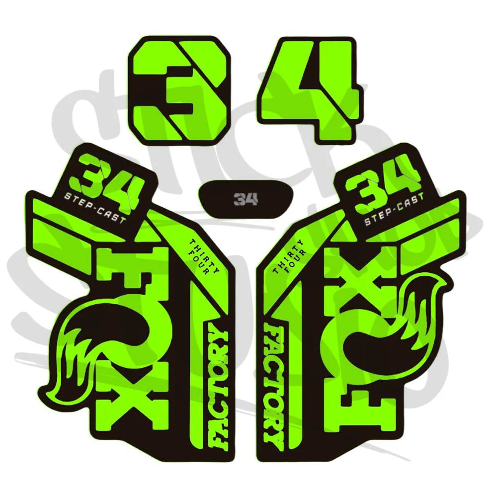 Naklejka na amortyzator Fox 34
