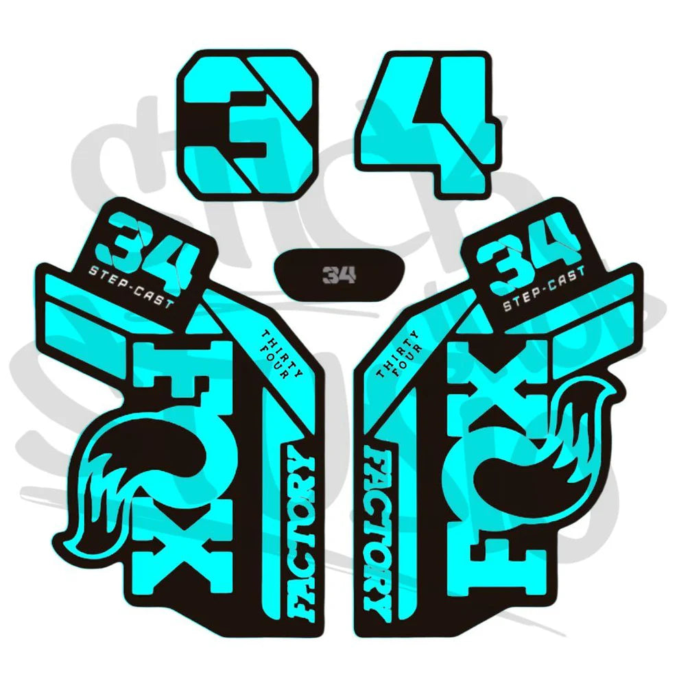 Naklejka na amortyzator Fox 34