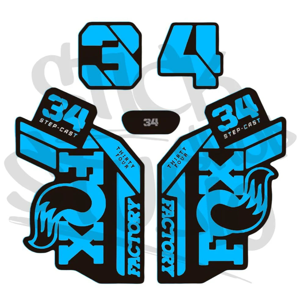 Naklejka na amortyzator Fox 34