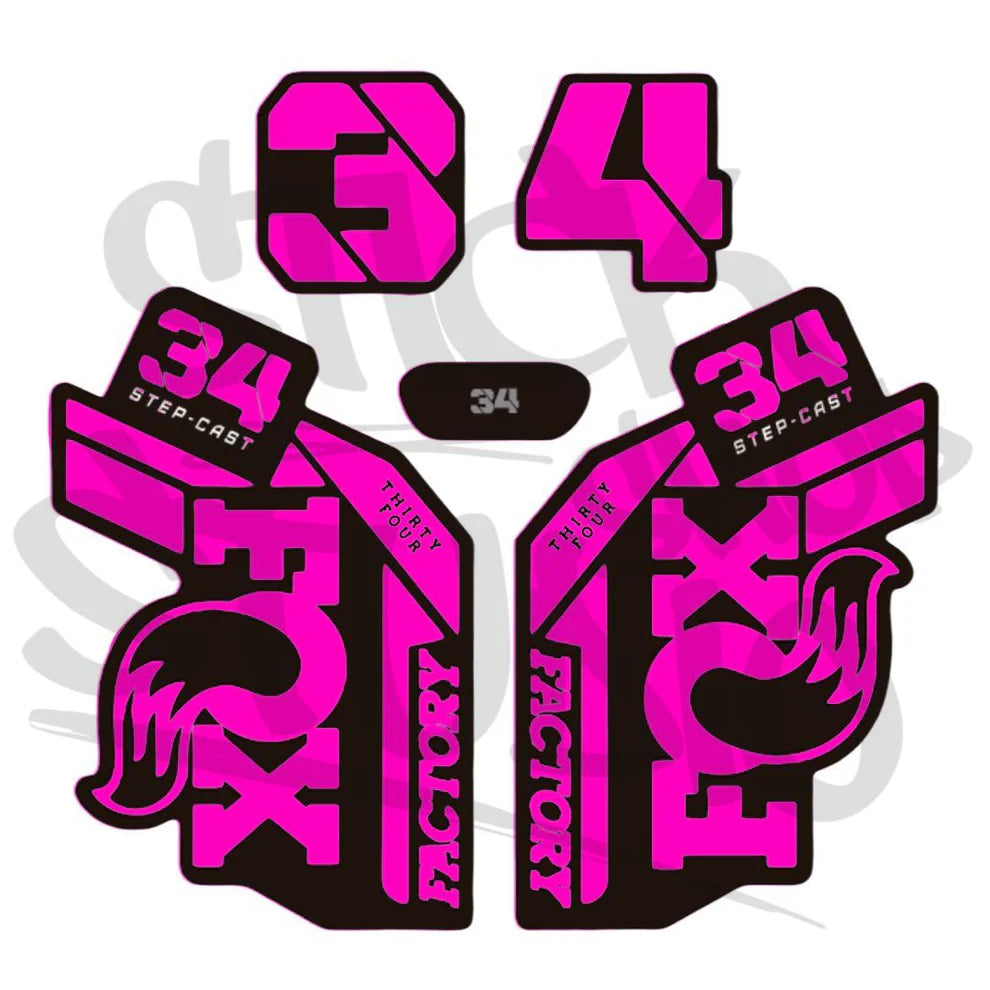 Naklejka na amortyzator Fox 34