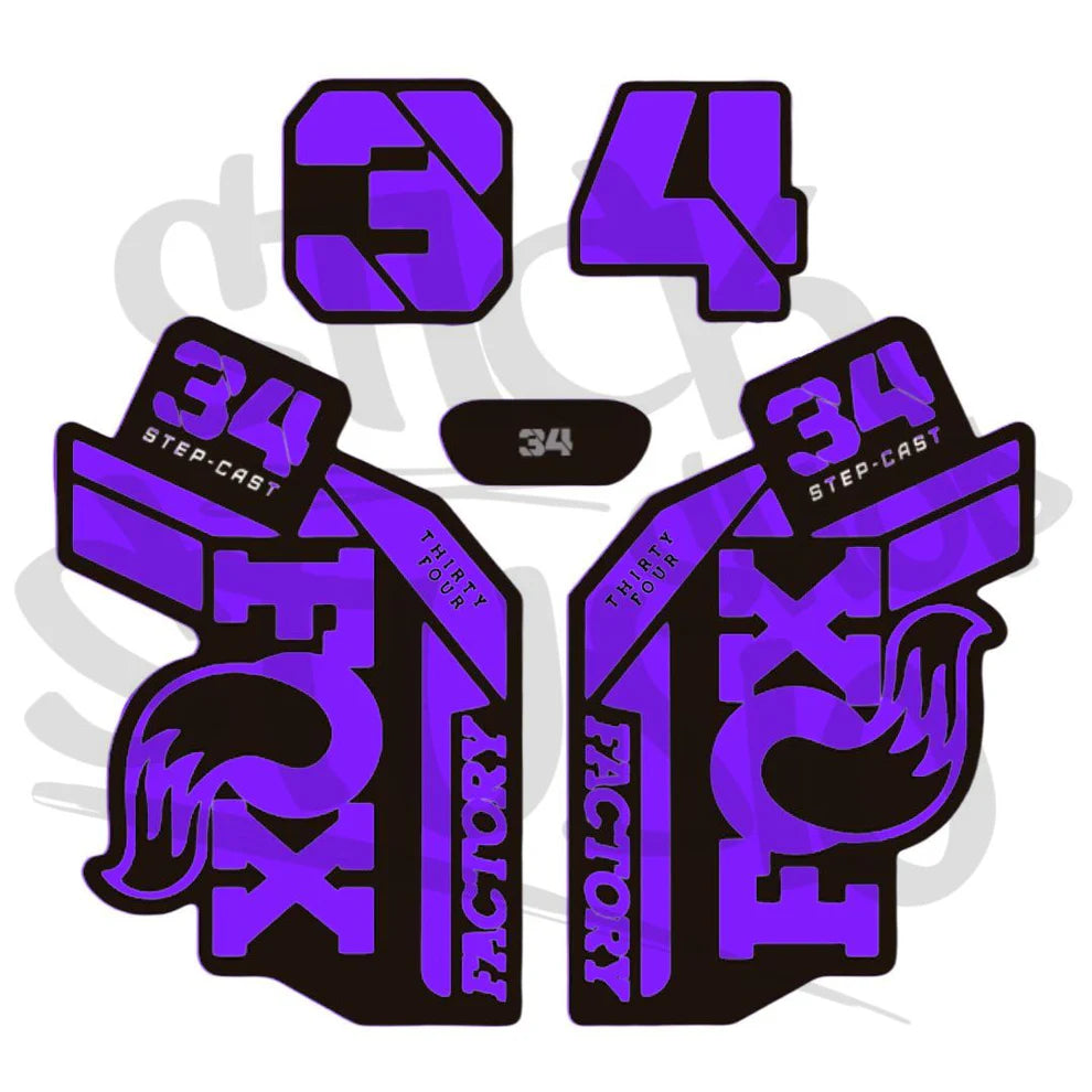 Naklejka na amortyzator Fox 34