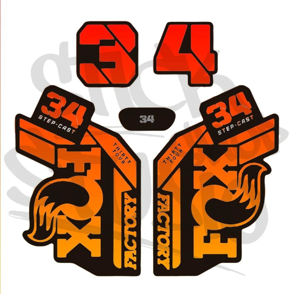 Naklejka na amortyzator Fox 34